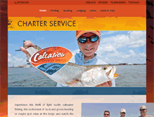 Tablet Screenshot of calcasieucharters.com